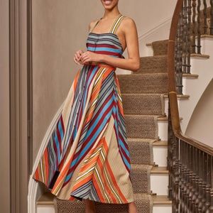 La Ligne Katherine Striped Summer Picnic Dress